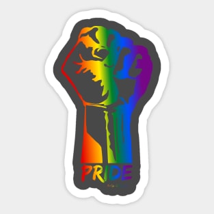 Pride Black Lives Matter Raised Fist Sticker